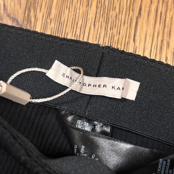 NWT Christopher Kane Moto Ribbed Zipper Black Leggings Womens US 2 - Picture 6 of 12
